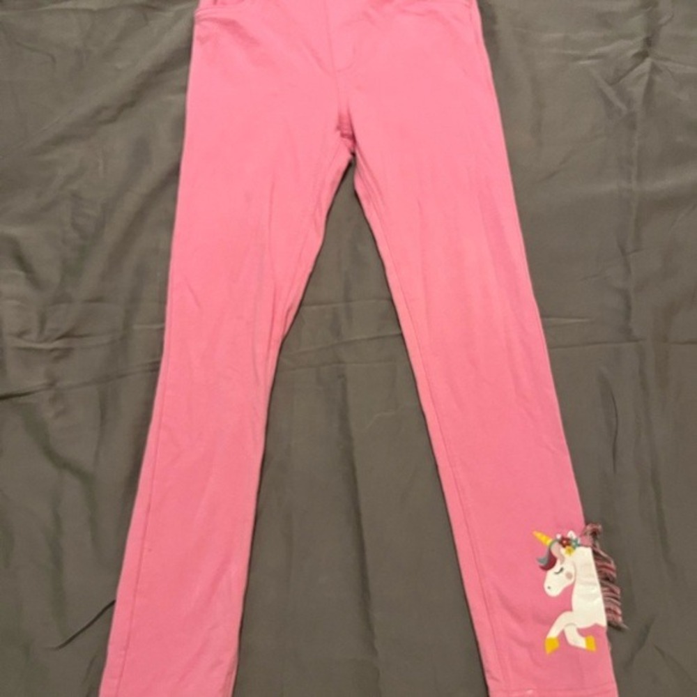 365Kids Garanimals Girls Pink Unicorn Leggings with 3D Mane Size 8